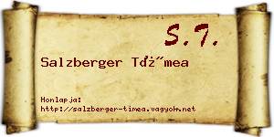 Salzberger Tímea névjegykártya